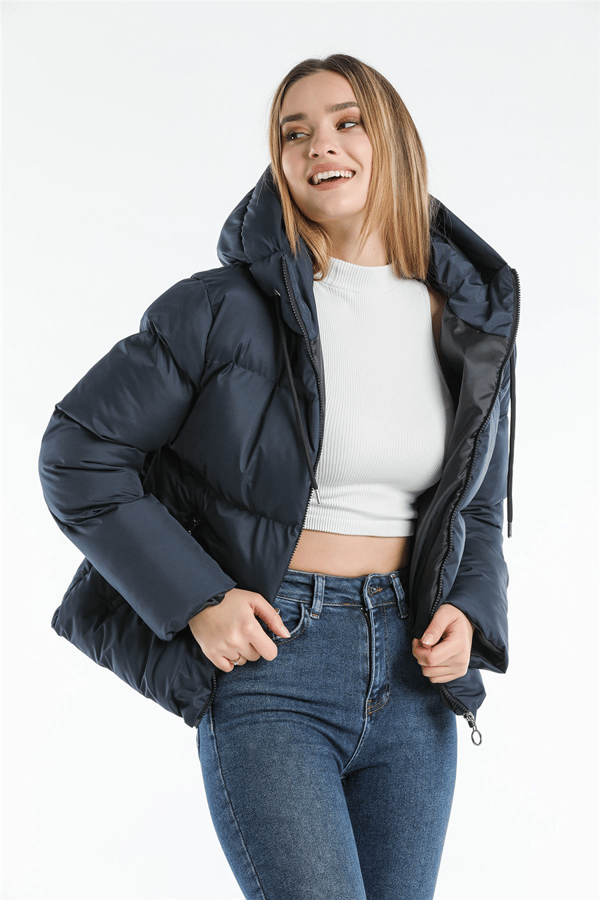 Kapüşonlu Şişme Mont Ac-y50230lnw - Lacivert