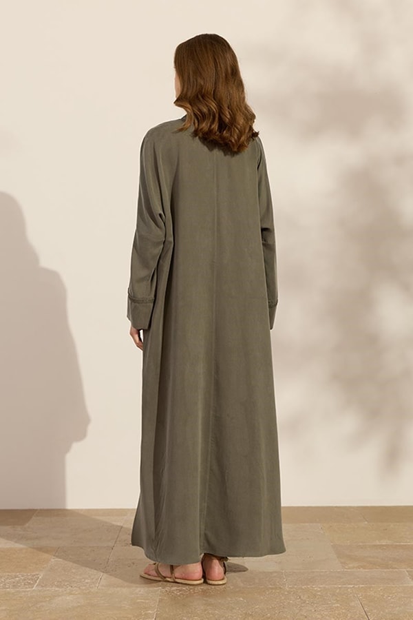 %100 Liyosel Abaya Takım Haki