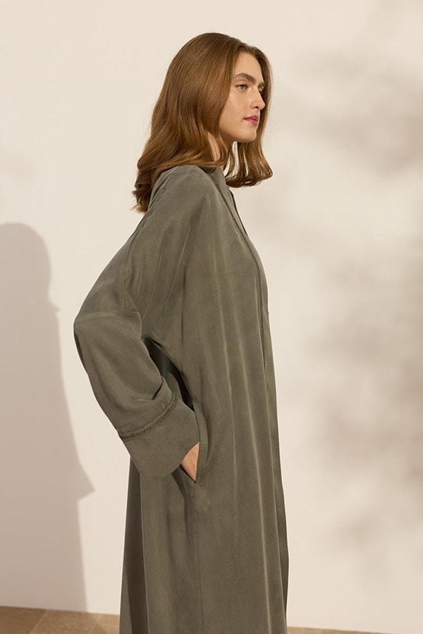 %100 Liyosel Abaya Takım Haki