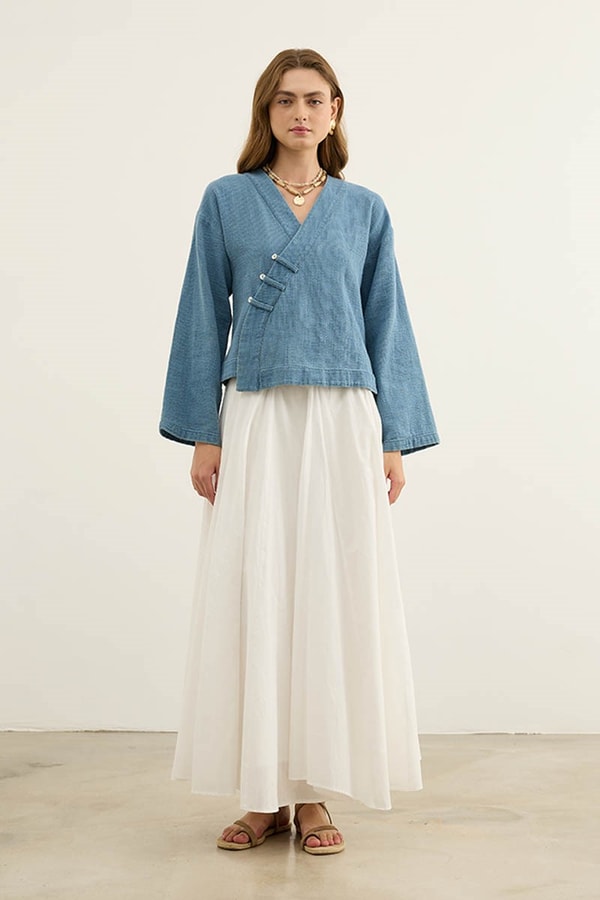 Armür Kot Kimono Mavi