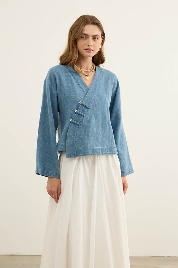 Armür Kot Kimono Mavi