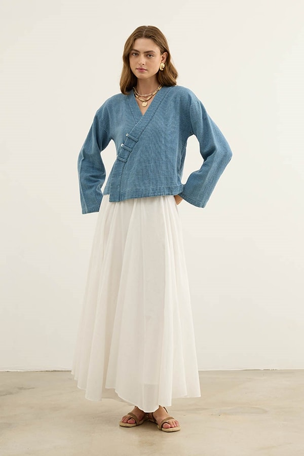 Armür Kot Kimono Mavi