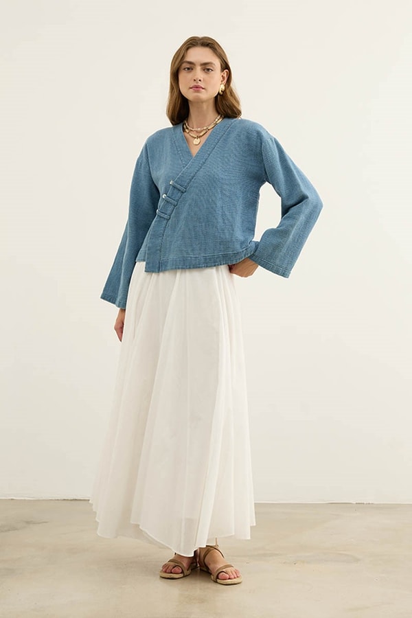 Armür Kot Kimono Mavi