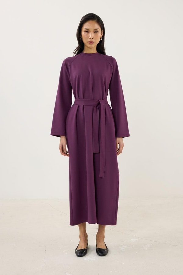 Basic Elbise Mürdüm