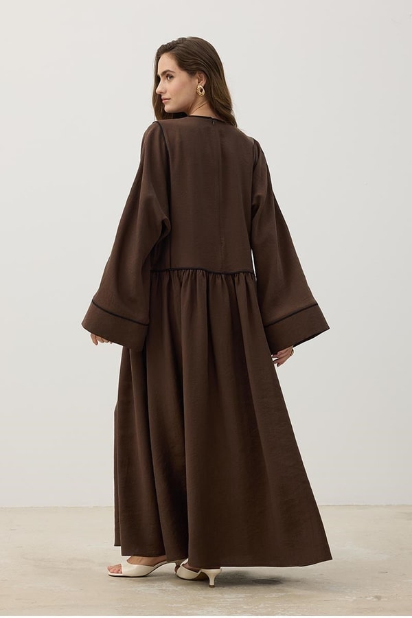 Kimono Kol Elbise Acı kahve
