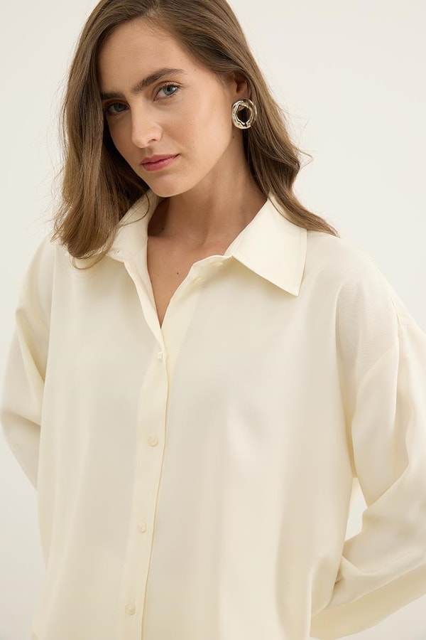Kupra Gömlek Krem