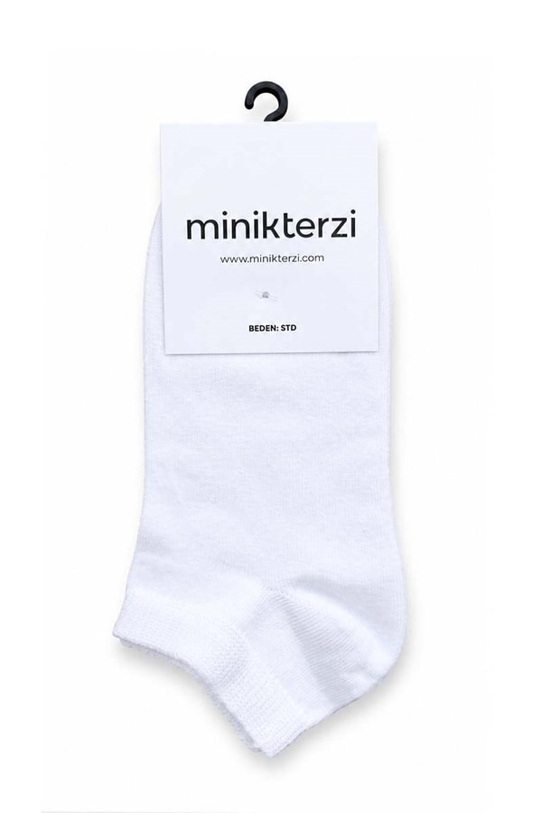 Pamuklu Patik Çorap Beyaz