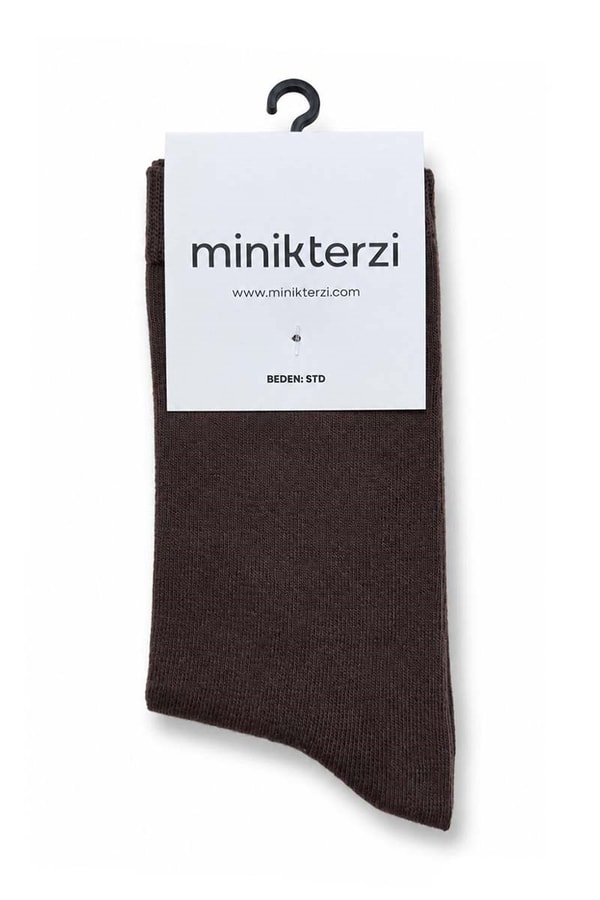 Pamuklu Soket Çorap Acı kahve