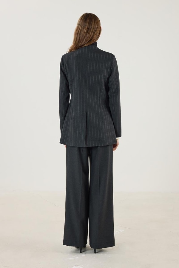 Siyah Ceket Pantolon Body Ofis Kombini