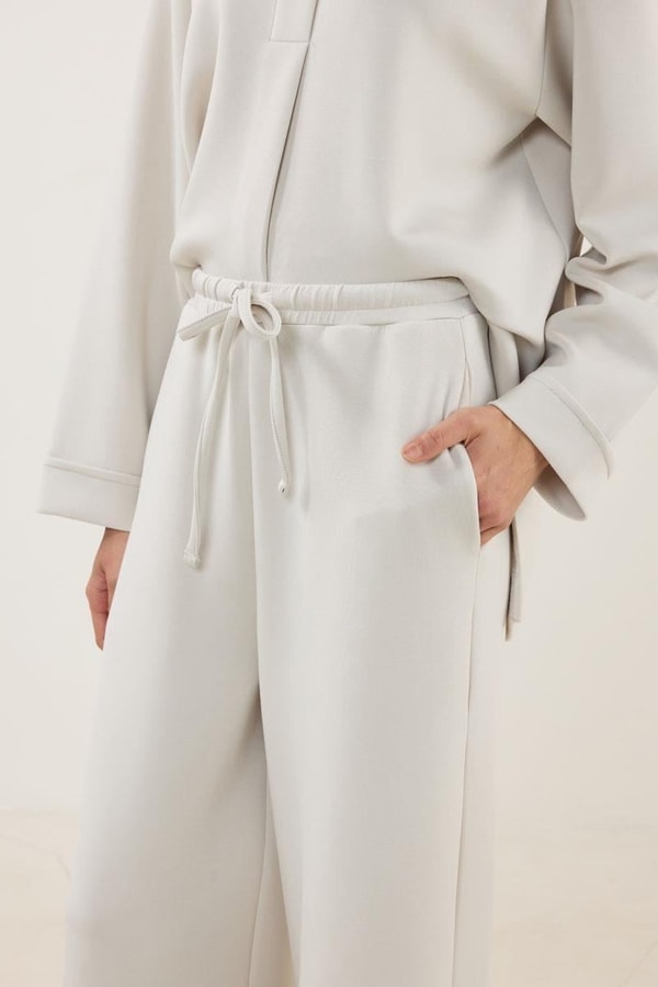 Taş Sweatshirt Bağcıklı Eşofman Takım