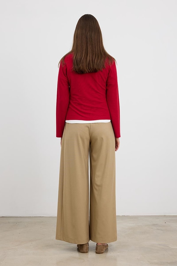 Ultrasoft Triko Basic Bluz Kırmızı