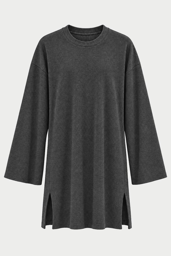 Ultrasoft Triko Tunik Antrasit