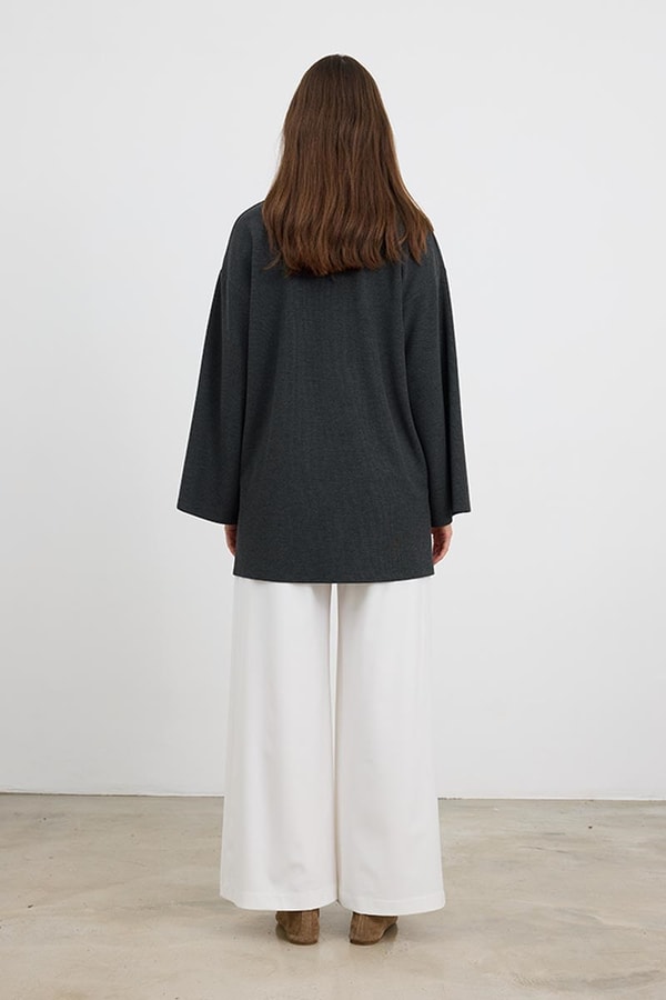 Ultrasoft Triko Tunik Antrasit