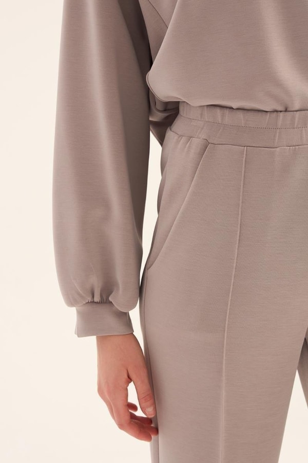 Vizon Kısa Sweatshirt Eşofman Takımı