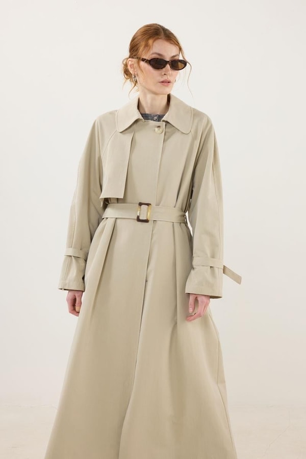 Yelek Takım Uzun Trençkot Kombini