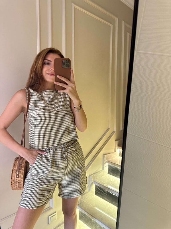 Haki Pitikare Şortlu Takım