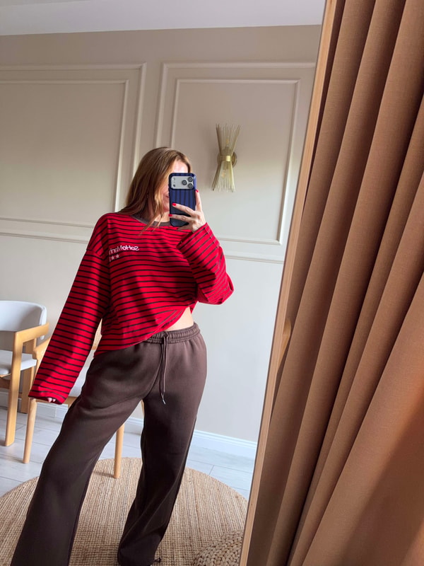 Kadın Ön Arka Soho Baskılı Sweatshirt