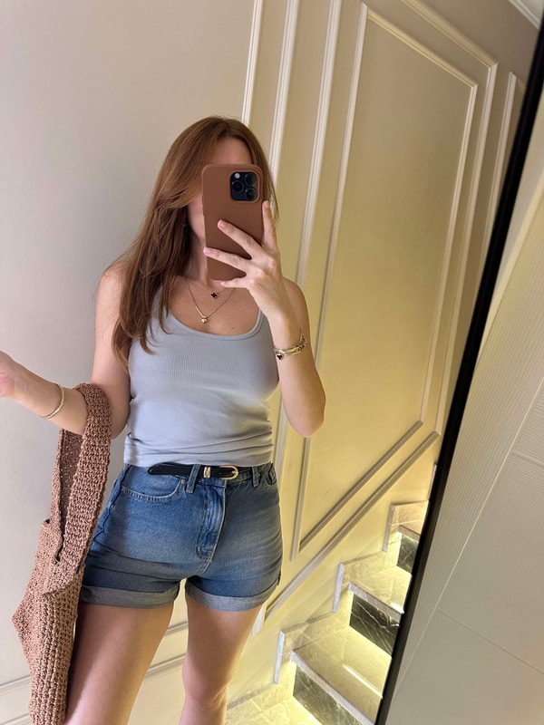 Koyu Gri Askılı Oyuk Bluz