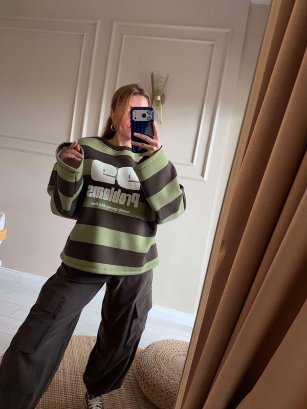 Polar Sweatshirt99 Problems Üç İplik Sweatshirt - Haki