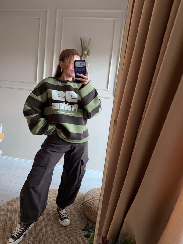 Polar Sweatshirt99 Problems Üç İplik Sweatshirt - Haki