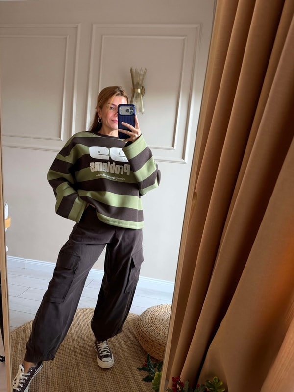 Polar Sweatshirt99 Problems Üç İplik Sweatshirt - Haki