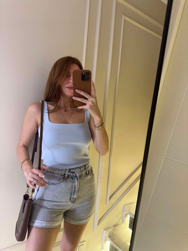 Askılı BluzBebe Mavi Çift Kat Pamuk Askılı Atlet