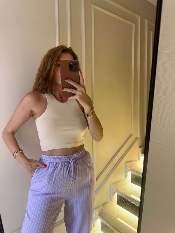 Crop BluzBej Kolsuz Crop Top