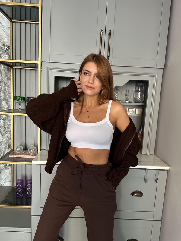 Askılı BluzBeyaz Seamless Askılı Büstiyer
