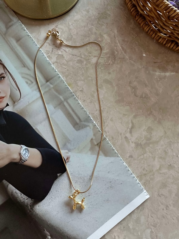 KolyeGold Renk Beagle Kolye