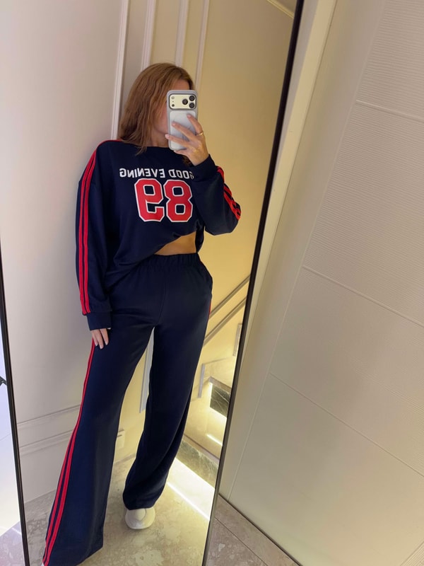 Alt Üst TakımKadın 89 Şeritli Alt Üst Takım - Lacivert