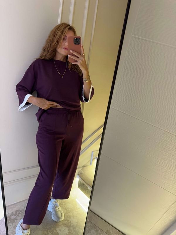 Alt Üst TakımKadın Alttan Çıkmalı Alt Üst Takım - Bordo