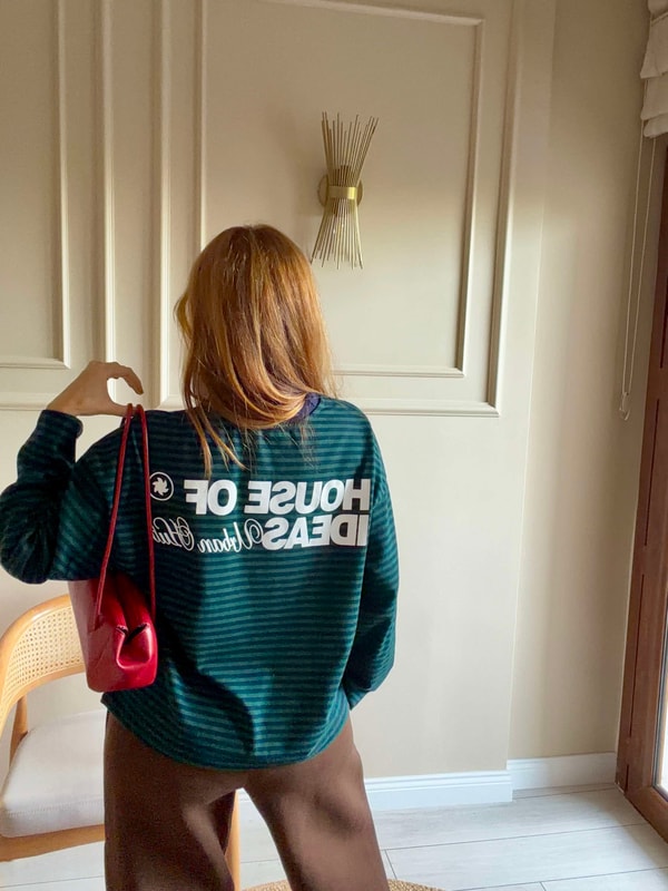 Baskılı SweatshirtKadın Sırt House Of Baskılı Sweatshirt