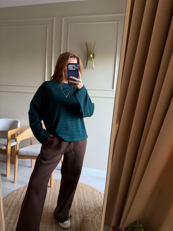 Baskılı SweatshirtKadın Sırt House Of Baskılı Sweatshirt