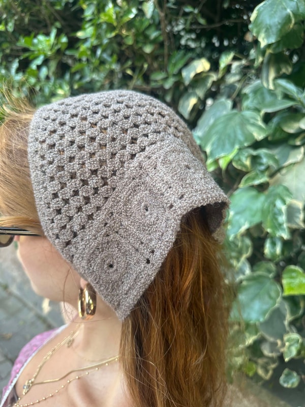AKSESUARKahve Triko Bandana