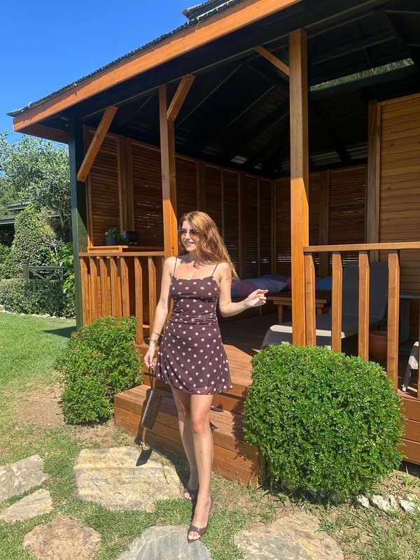 Askılı ElbisePuantiyeli Tül Askılı Elbise