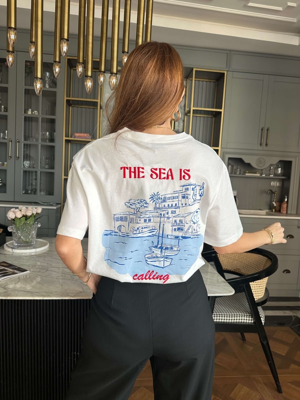 TişörtThe Sea Side Nakışlı Tshirt
