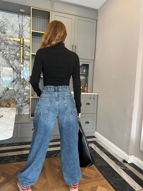JeanTint Yıkama Barrel Jean