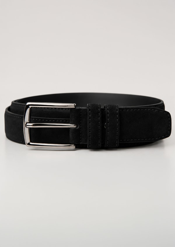 Suede belt black S2