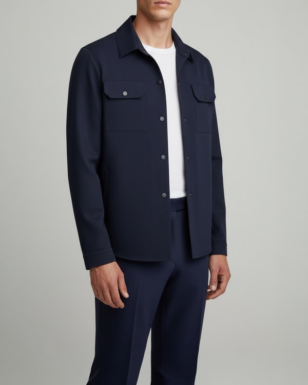 İtalyan stil slim fit erkek gömlek lacivert T12923