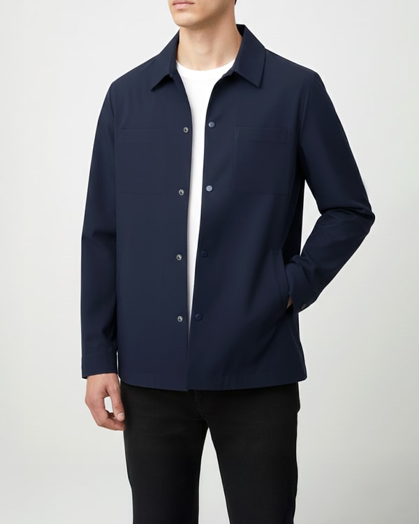 İtalyan stil slim fit mevsimlik mont lacivert T13472