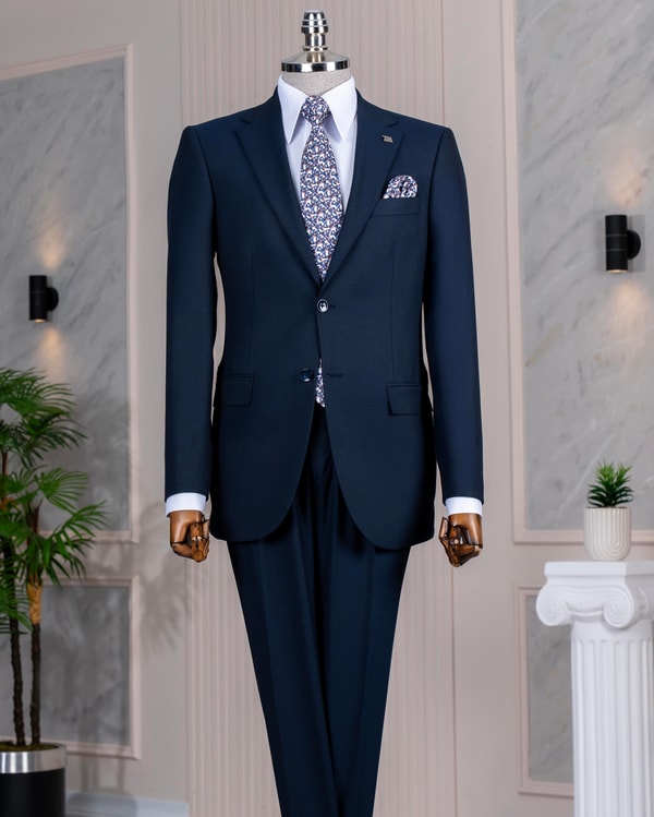SLİM FİT CEKET PANTALON TAKIM ELBİSE LACİVERT T13571