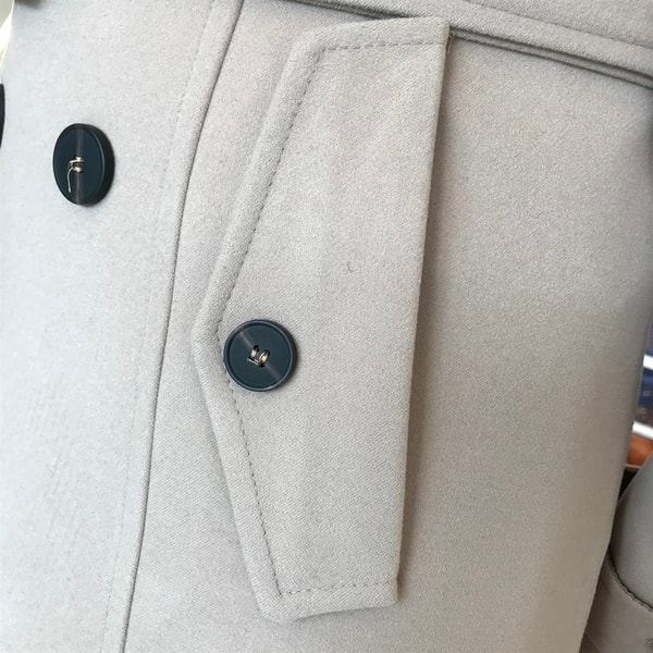 İtalyan stil erkek kısa kaşe trençkot mont kaban Bej T4384 · 8