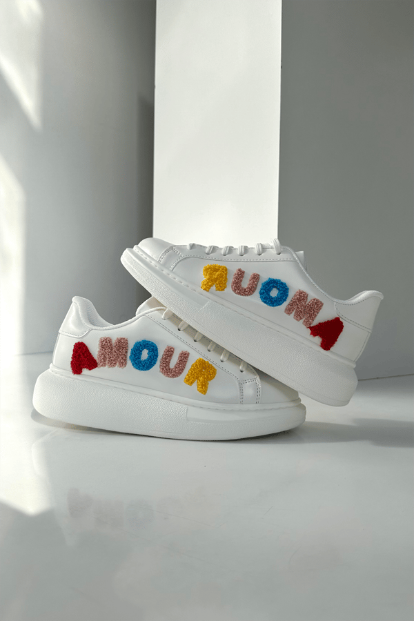 Kadın Spor Ayakkabı BEYAZ AMOUR