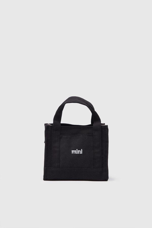 Kanvas Kumaş Kadın Çapraz Çanta Mini SİYAH