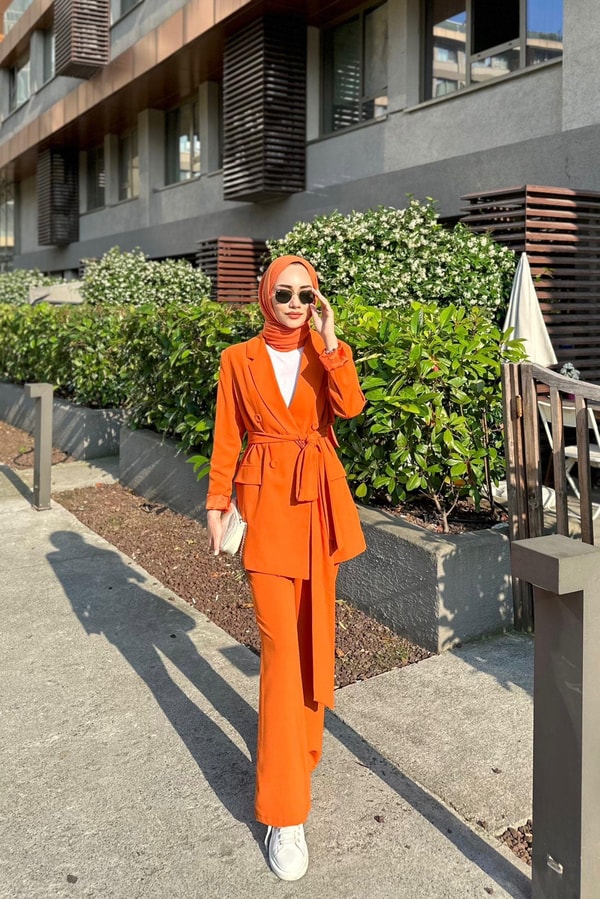 Bright Business Ceket Takım - Oranj