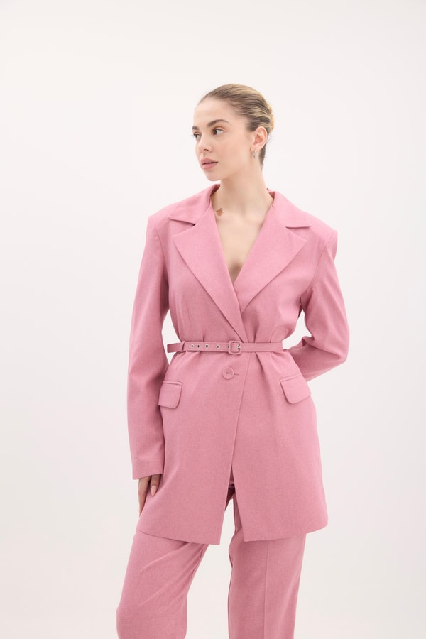 Charles Kemerli Business Ceket Takım - Pembe