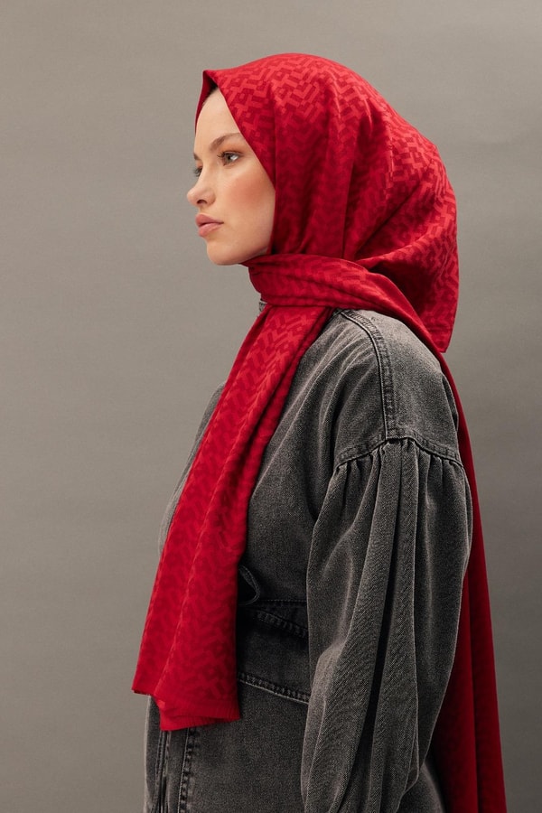 Lavini Jakar Şal - Bordo