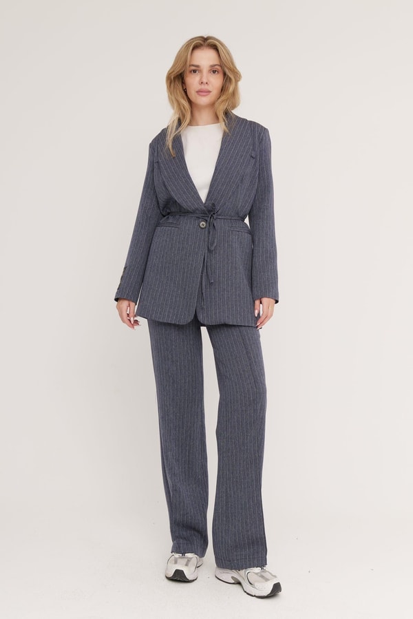 Lenora Şal Yaka Business Ceket Takım - Lacivert