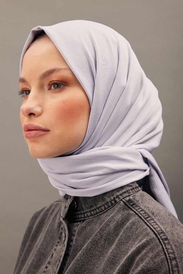 Lidya Saten Şal - Buz