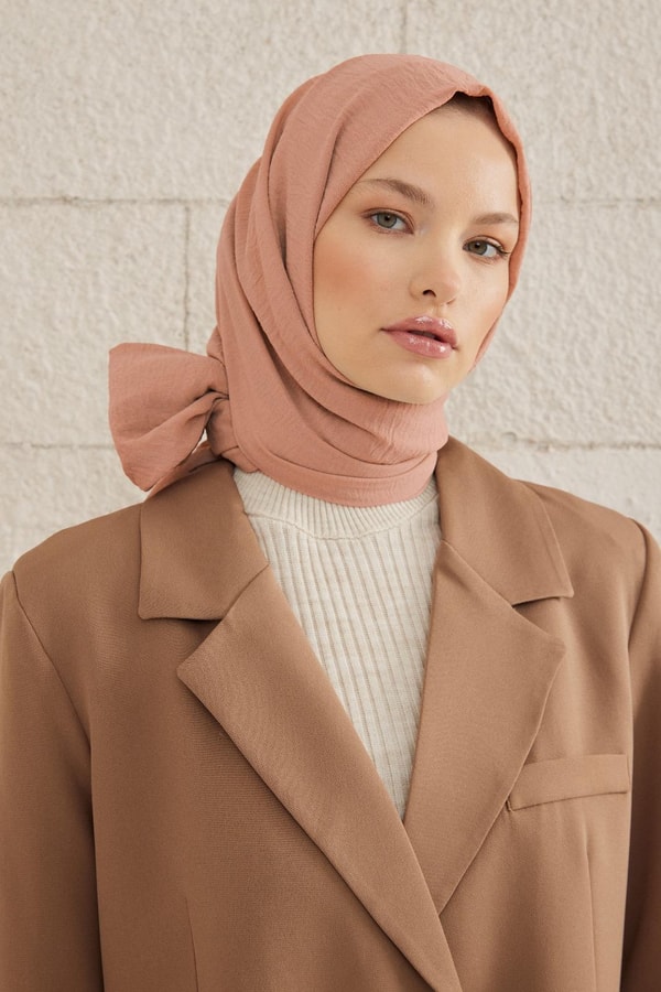 Lora Caz Şal - Gül Kurusu
